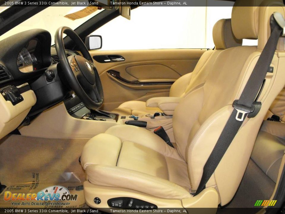 2005 BMW 3 Series 330i Convertible Jet Black / Sand Photo #18