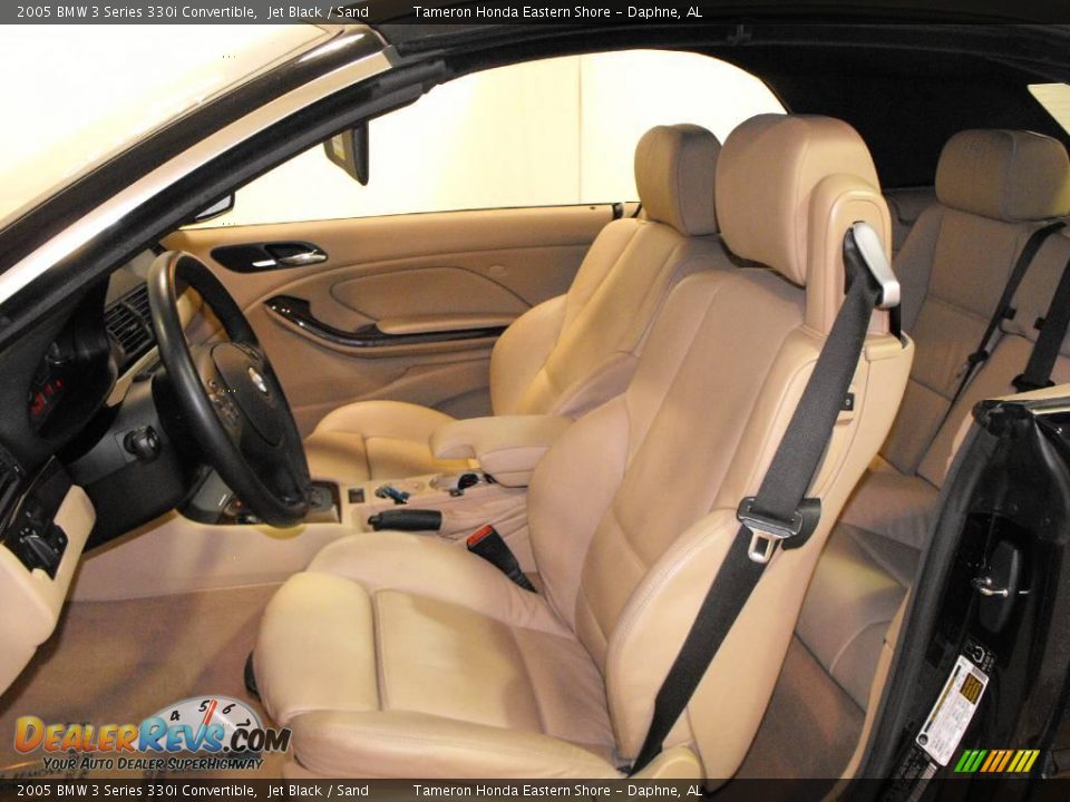 2005 BMW 3 Series 330i Convertible Jet Black / Sand Photo #19