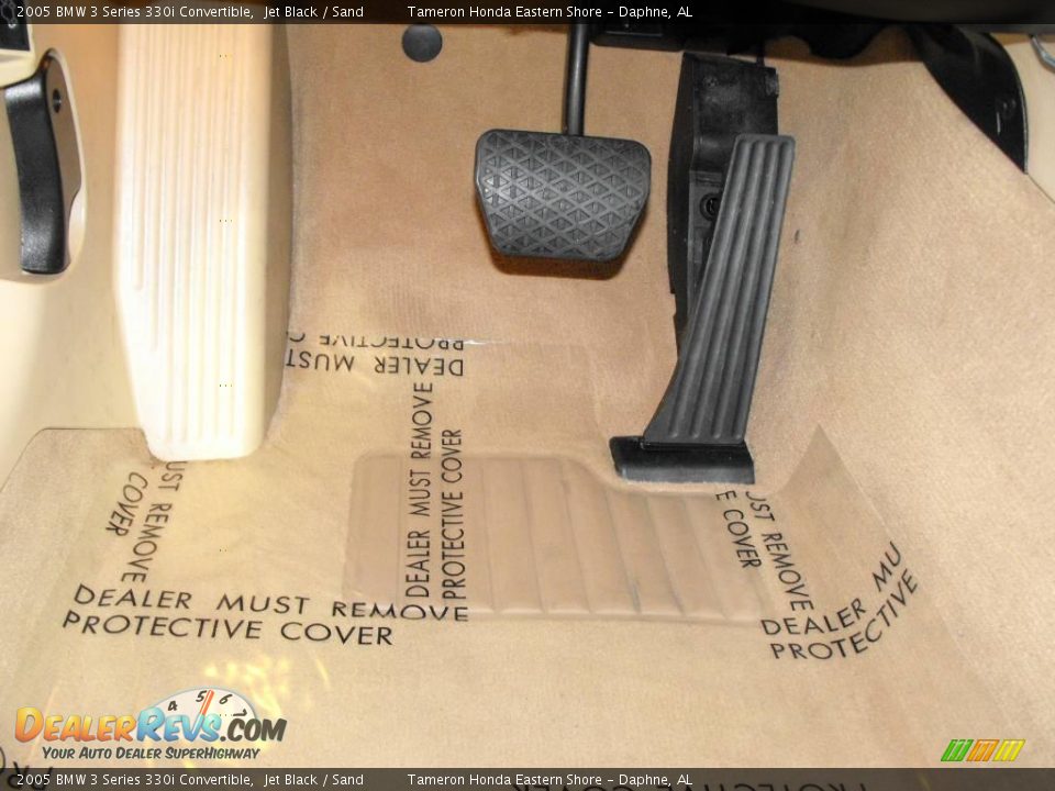 2005 BMW 3 Series 330i Convertible Jet Black / Sand Photo #21