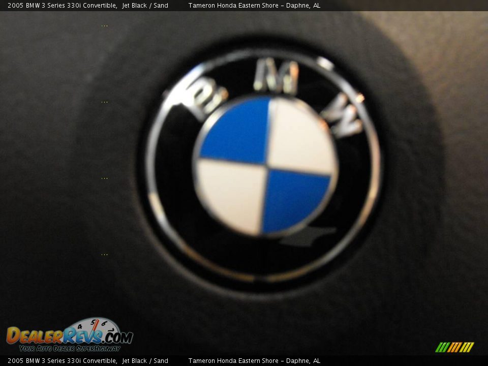 2005 BMW 3 Series 330i Convertible Jet Black / Sand Photo #22