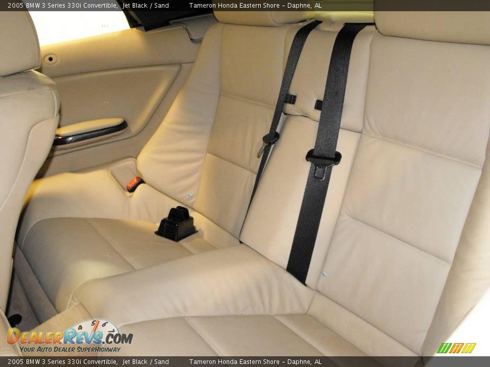 2005 BMW 3 Series 330i Convertible Jet Black / Sand Photo #23