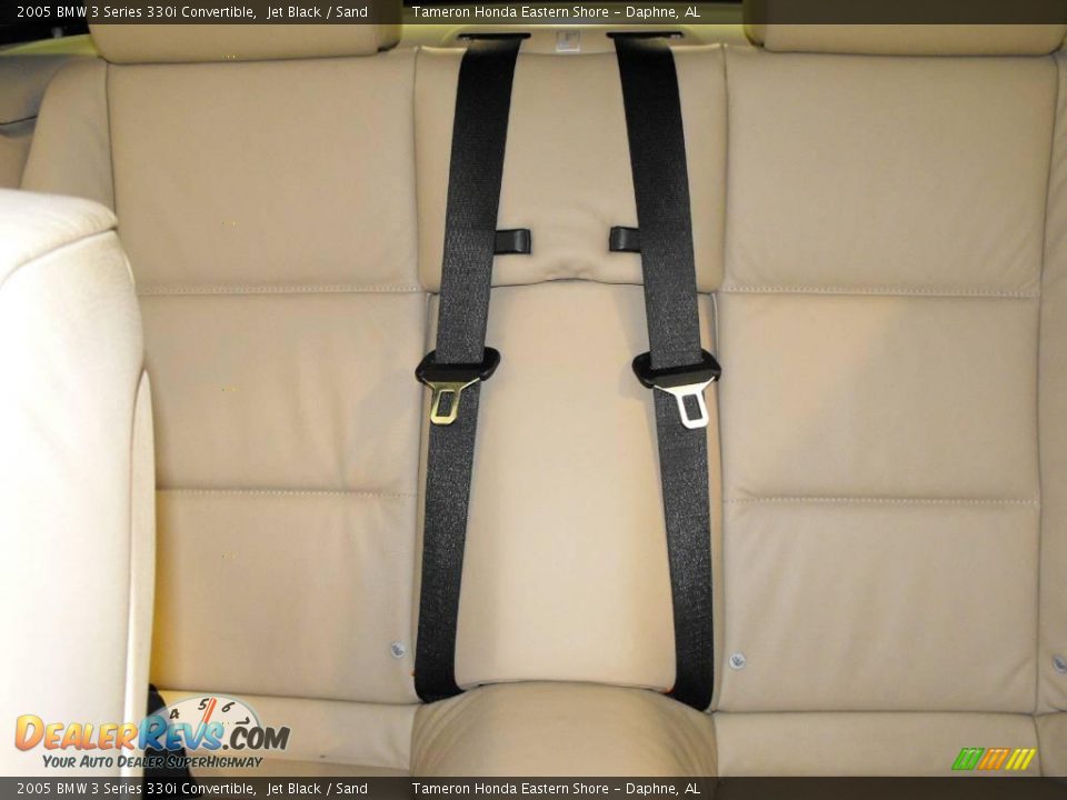 2005 BMW 3 Series 330i Convertible Jet Black / Sand Photo #24