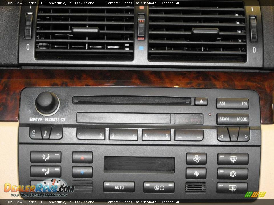 2005 BMW 3 Series 330i Convertible Jet Black / Sand Photo #26
