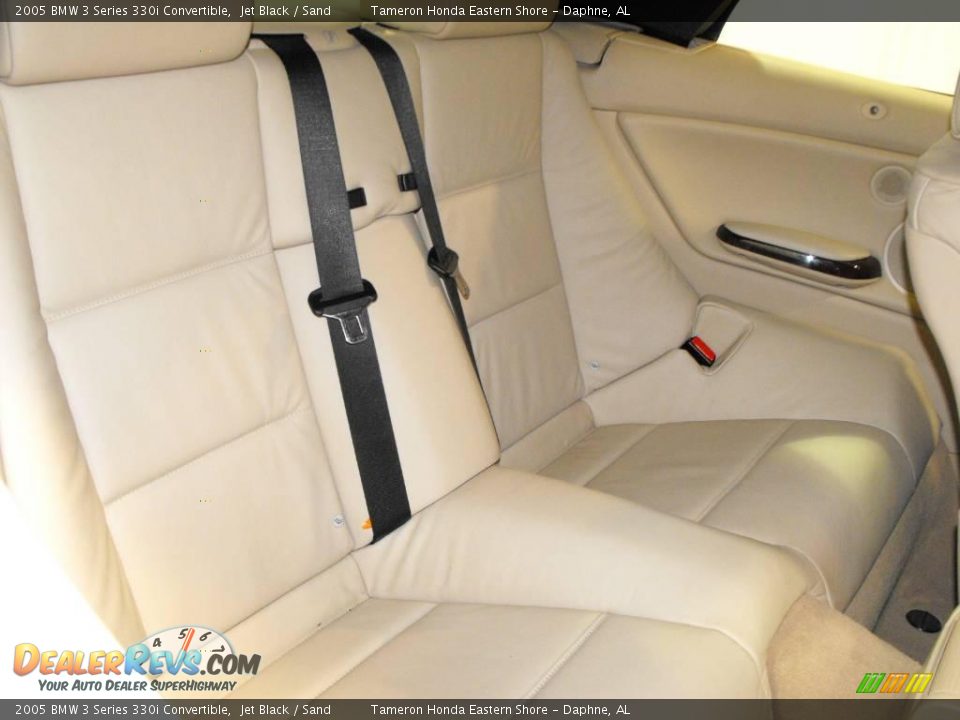 2005 BMW 3 Series 330i Convertible Jet Black / Sand Photo #28