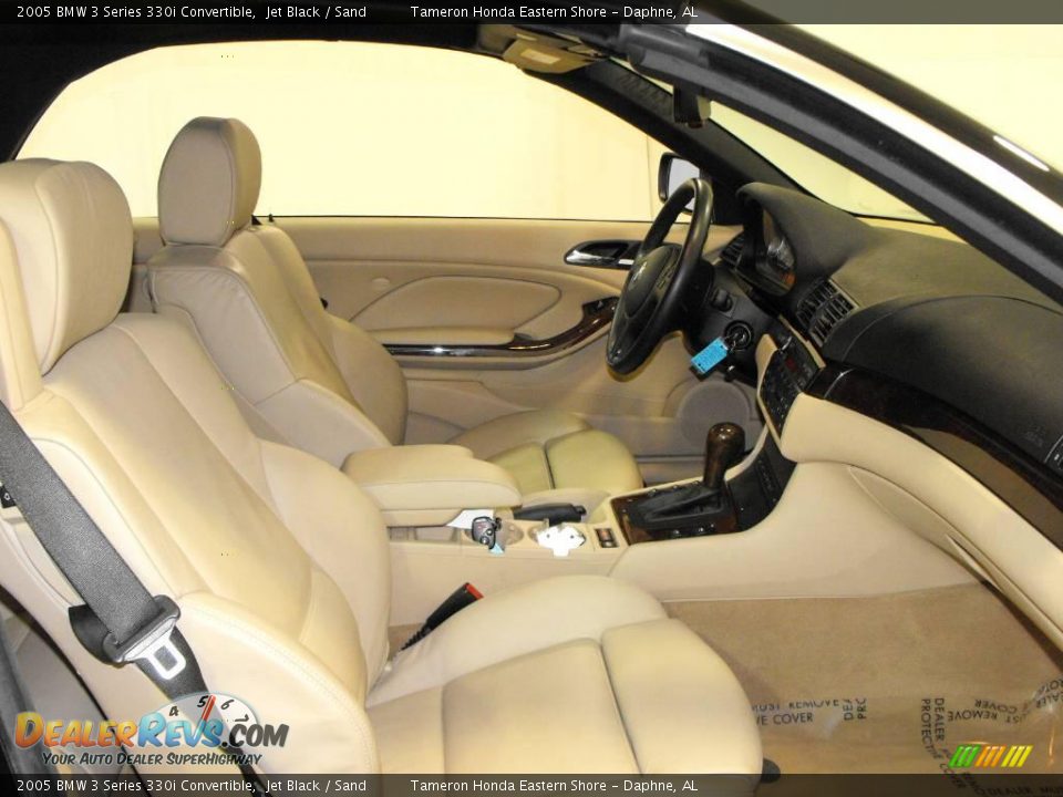 2005 BMW 3 Series 330i Convertible Jet Black / Sand Photo #29