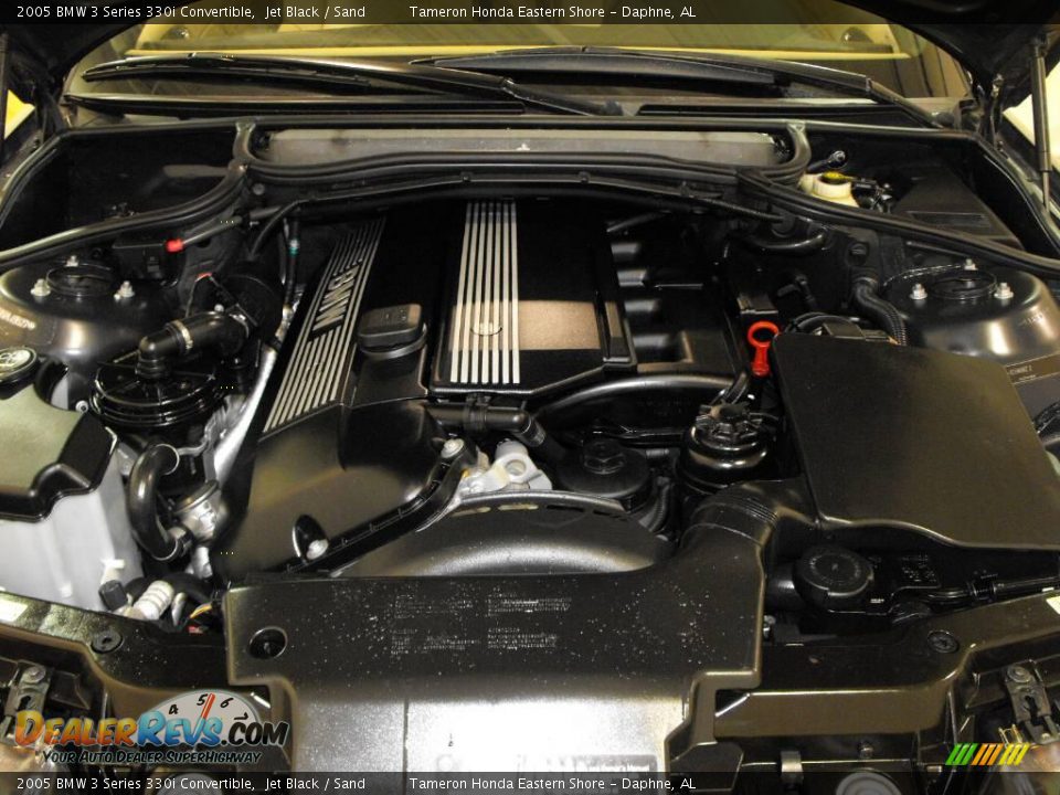 2005 BMW 3 Series 330i Convertible Jet Black / Sand Photo #36