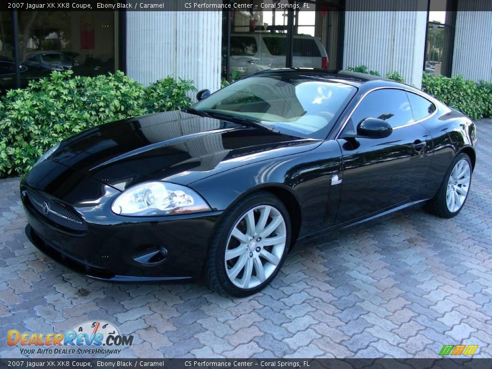 2007 Jaguar XK XK8 Coupe Ebony Black / Caramel Photo #1
