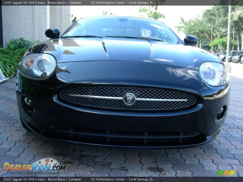 2007 Jaguar XK XK8 Coupe Ebony Black / Caramel Photo #6