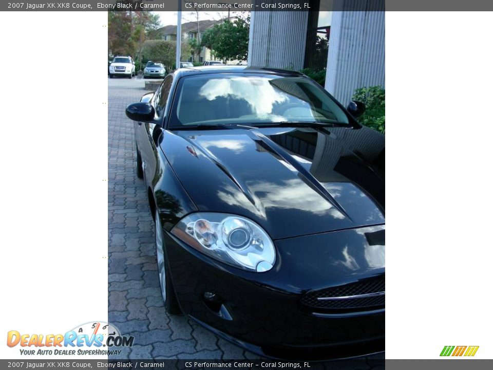 2007 Jaguar XK XK8 Coupe Ebony Black / Caramel Photo #9