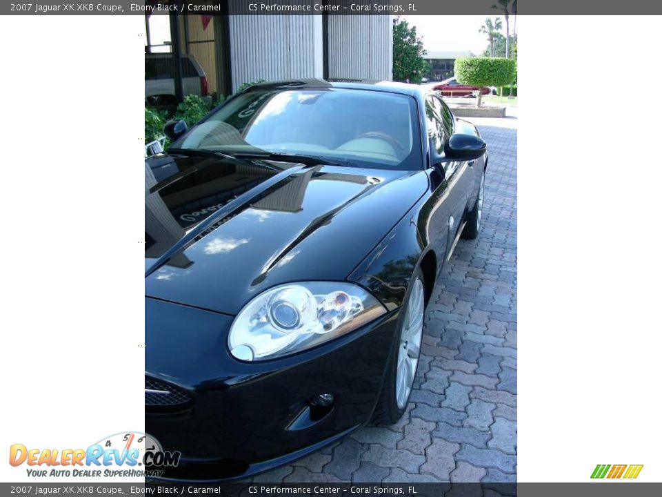 2007 Jaguar XK XK8 Coupe Ebony Black / Caramel Photo #10