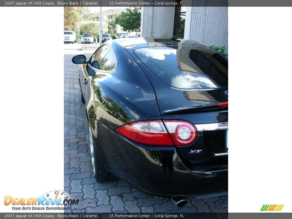 2007 Jaguar XK XK8 Coupe Ebony Black / Caramel Photo #11