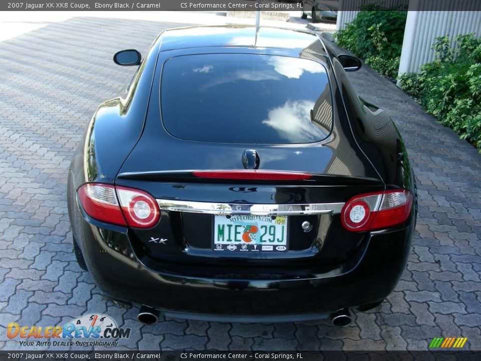2007 Jaguar XK XK8 Coupe Ebony Black / Caramel Photo #13
