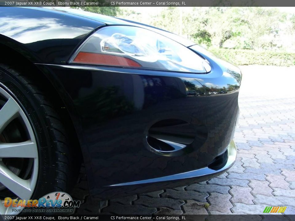 2007 Jaguar XK XK8 Coupe Ebony Black / Caramel Photo #16