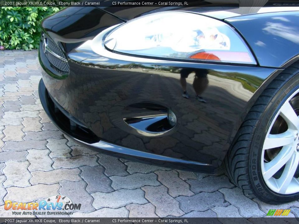 2007 Jaguar XK XK8 Coupe Ebony Black / Caramel Photo #17