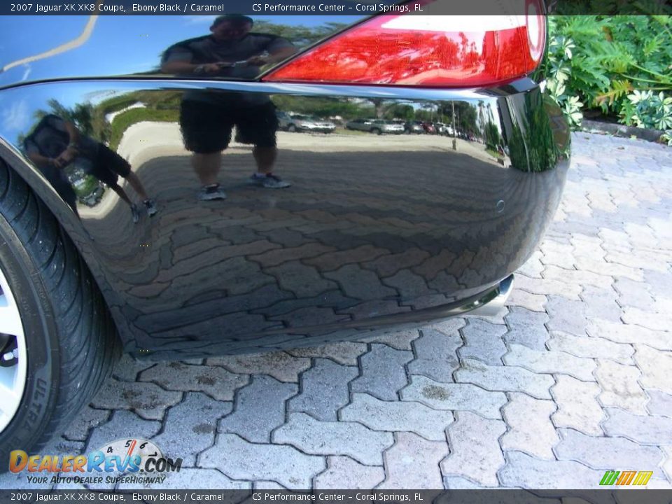 2007 Jaguar XK XK8 Coupe Ebony Black / Caramel Photo #18