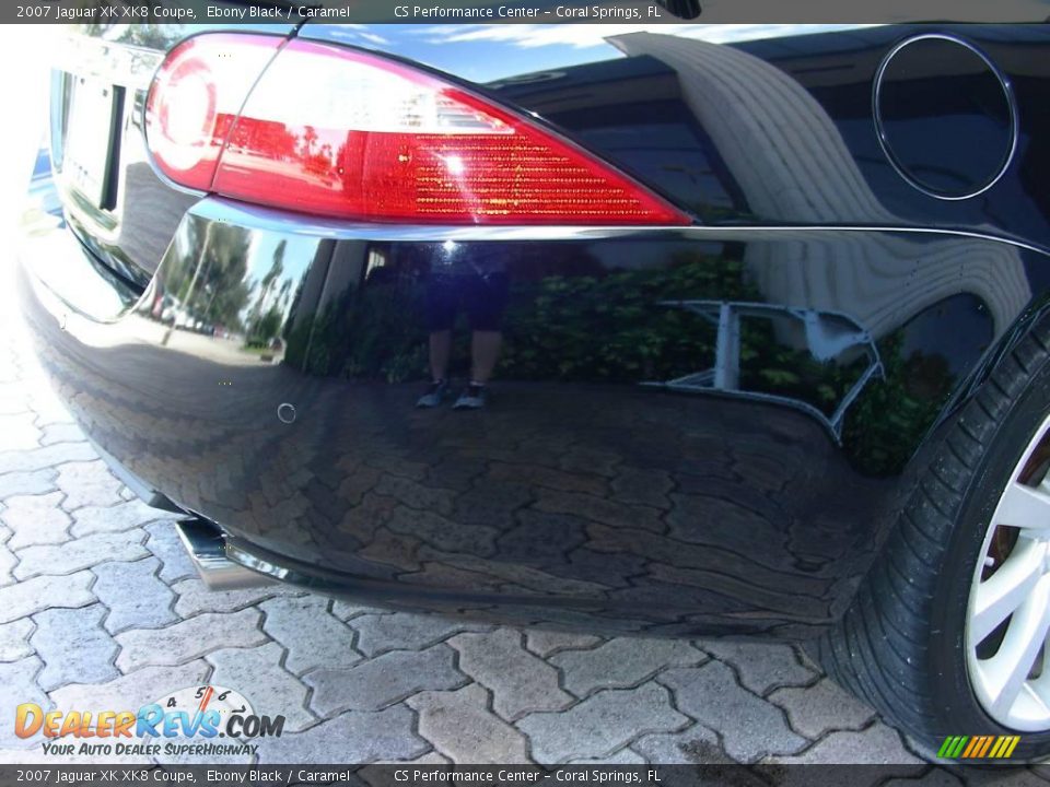 2007 Jaguar XK XK8 Coupe Ebony Black / Caramel Photo #19