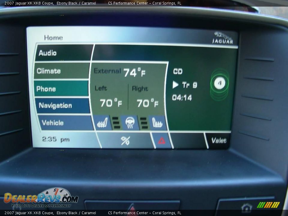 2007 Jaguar XK XK8 Coupe Ebony Black / Caramel Photo #29
