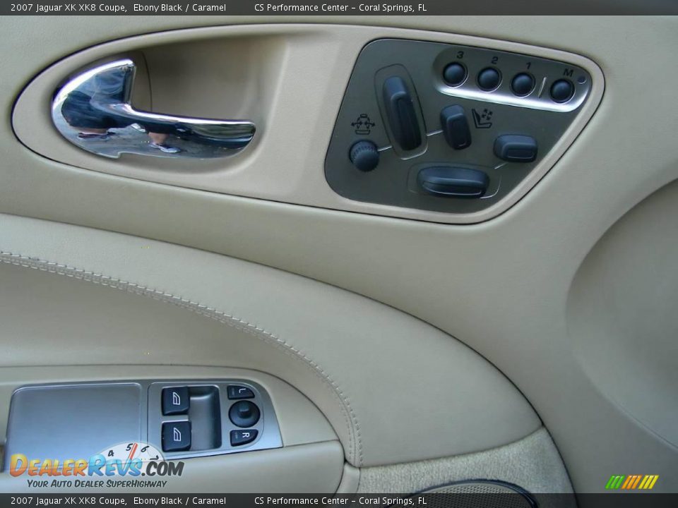 2007 Jaguar XK XK8 Coupe Ebony Black / Caramel Photo #32