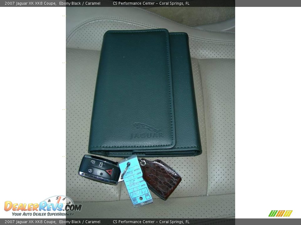 2007 Jaguar XK XK8 Coupe Ebony Black / Caramel Photo #34