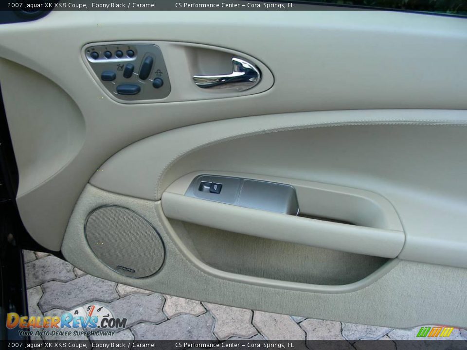 2007 Jaguar XK XK8 Coupe Ebony Black / Caramel Photo #36