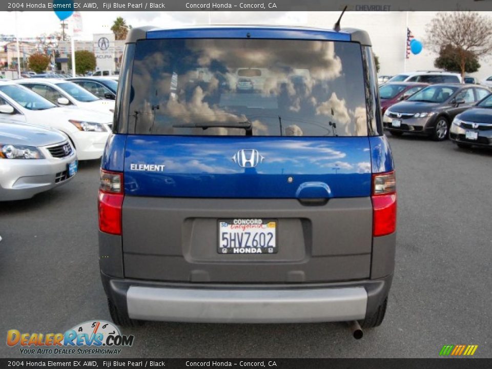 2004 Honda Element EX AWD Fiji Blue Pearl / Black Photo #4