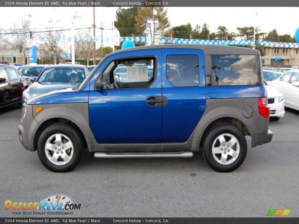 2004 Honda Element EX AWD Fiji Blue Pearl / Black Photo #6