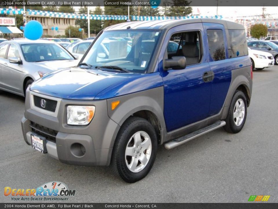 2004 Honda Element EX AWD Fiji Blue Pearl / Black Photo #7