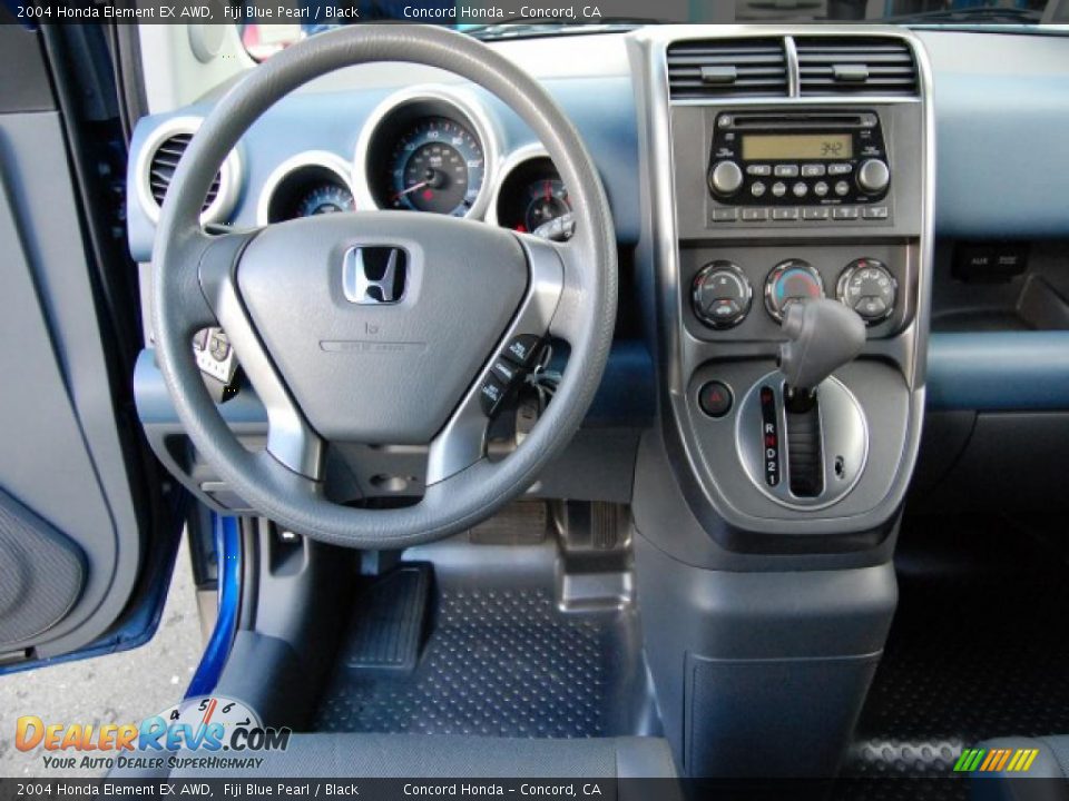 2004 Honda Element EX AWD Fiji Blue Pearl / Black Photo #12