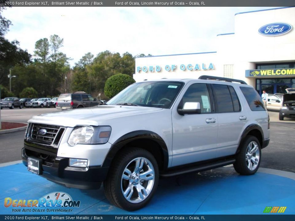 2010 Ford Explorer XLT Brilliant Silver Metallic / Black Photo #1