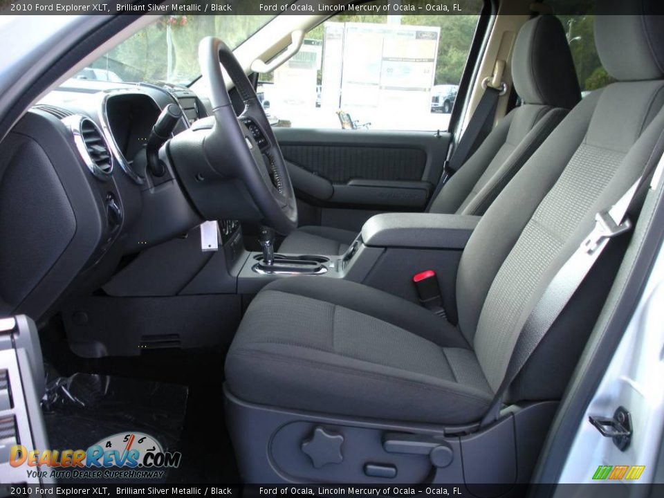 2010 Ford Explorer XLT Brilliant Silver Metallic / Black Photo #4