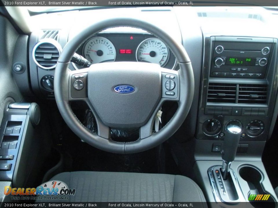 2010 Ford Explorer XLT Brilliant Silver Metallic / Black Photo #8