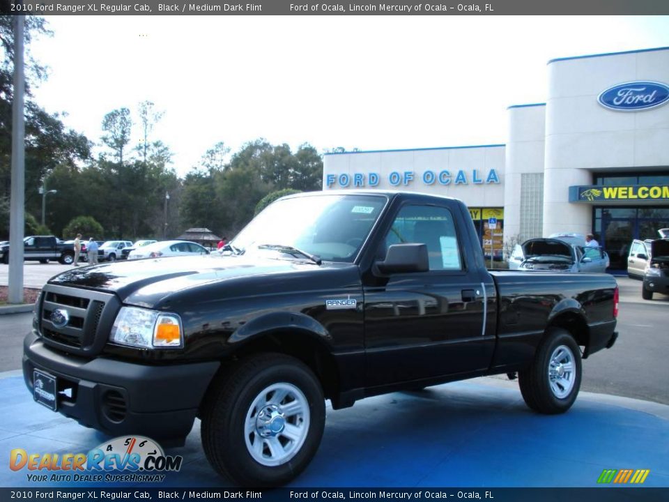 2010 Ford Ranger XL Regular Cab Black / Medium Dark Flint Photo #1