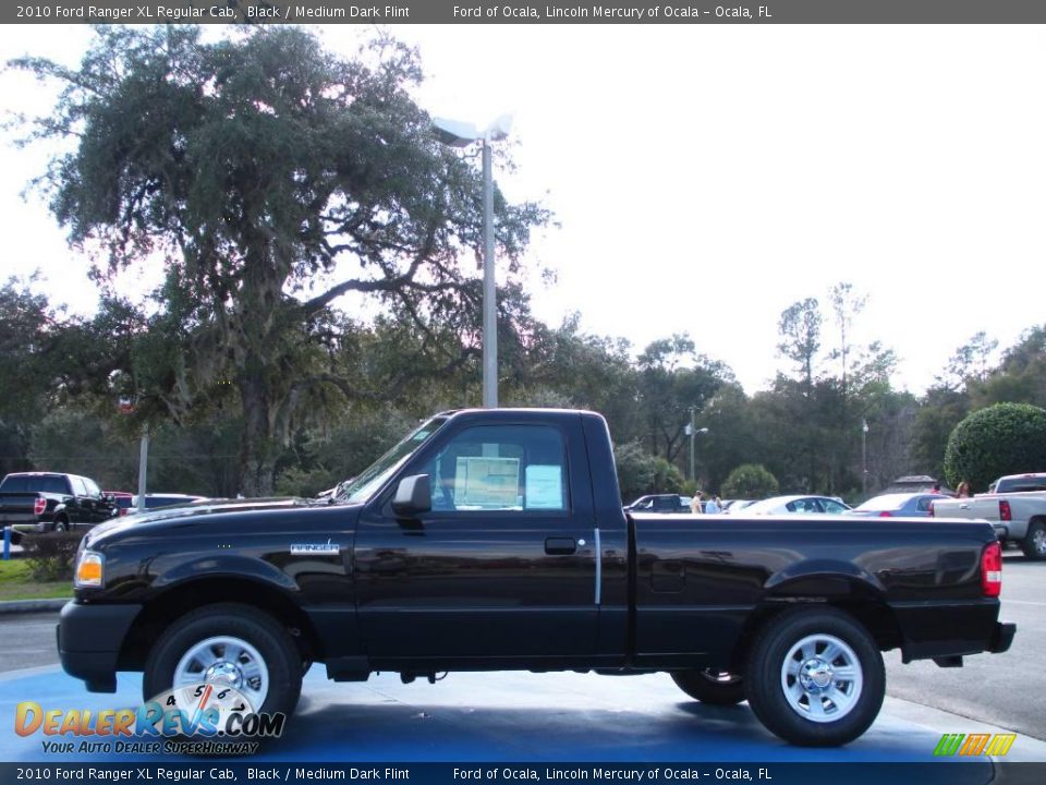 2010 Ford Ranger XL Regular Cab Black / Medium Dark Flint Photo #2
