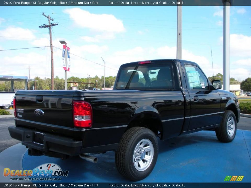 2010 Ford Ranger XL Regular Cab Black / Medium Dark Flint Photo #3