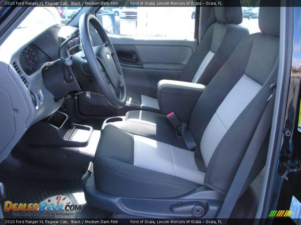 2010 Ford Ranger XL Regular Cab Black / Medium Dark Flint Photo #4
