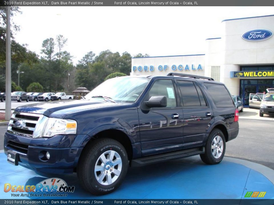 2010 Ford Expedition XLT Dark Blue Pearl Metallic / Stone Photo #1