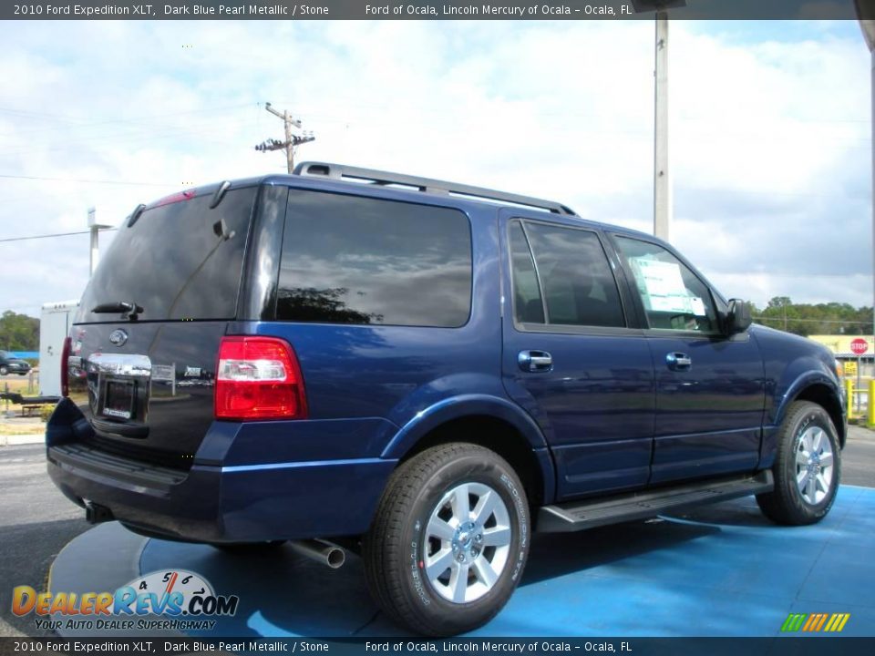 2010 Ford Expedition XLT Dark Blue Pearl Metallic / Stone Photo #3