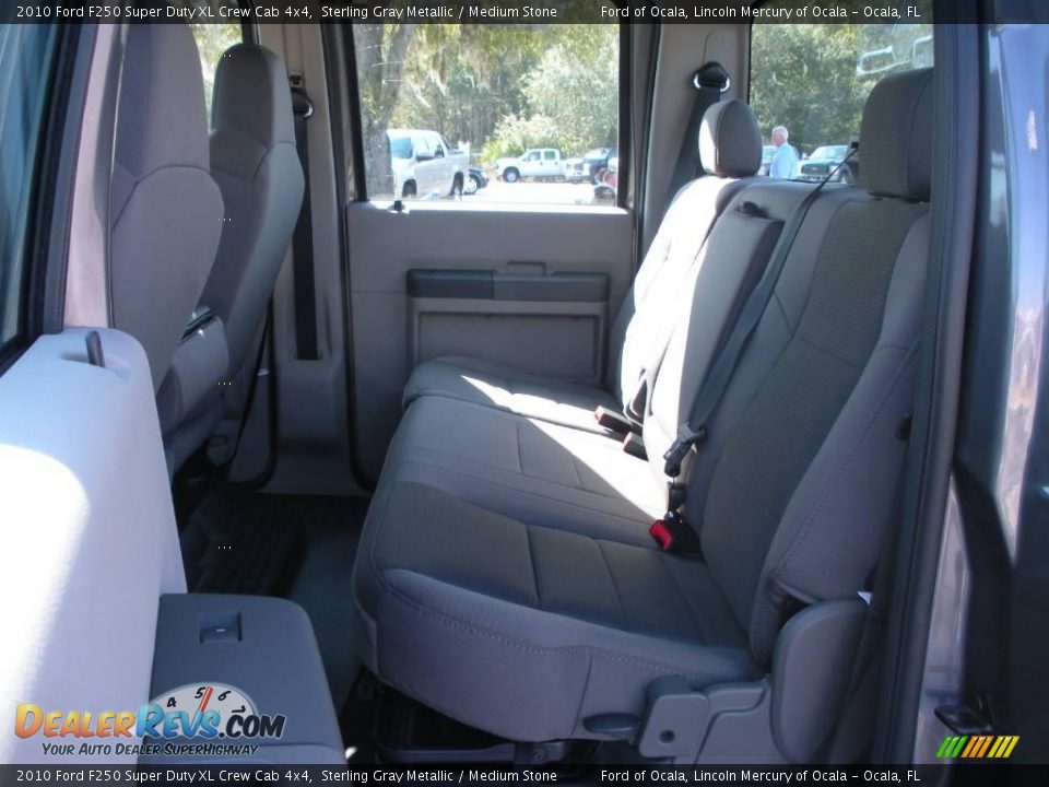 2010 Ford F250 Super Duty XL Crew Cab 4x4 Sterling Gray Metallic / Medium Stone Photo #5