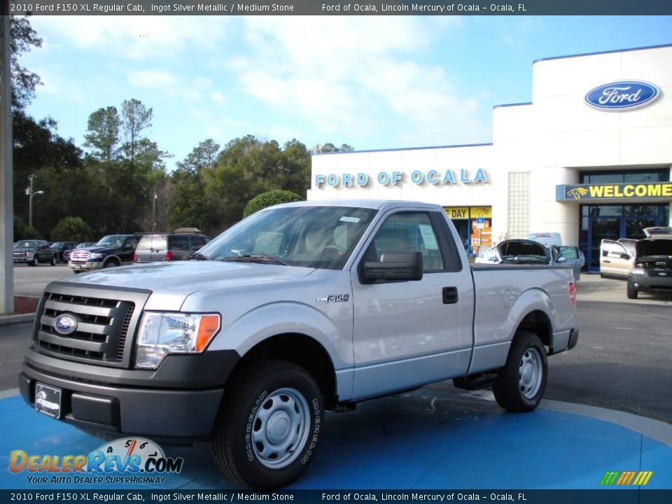 2010 Ford F150 XL Regular Cab Ingot Silver Metallic / Medium Stone Photo #1