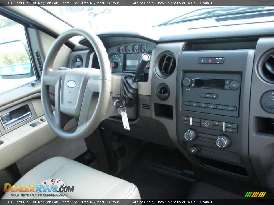 2010 Ford F150 XL Regular Cab Ingot Silver Metallic / Medium Stone Photo #5