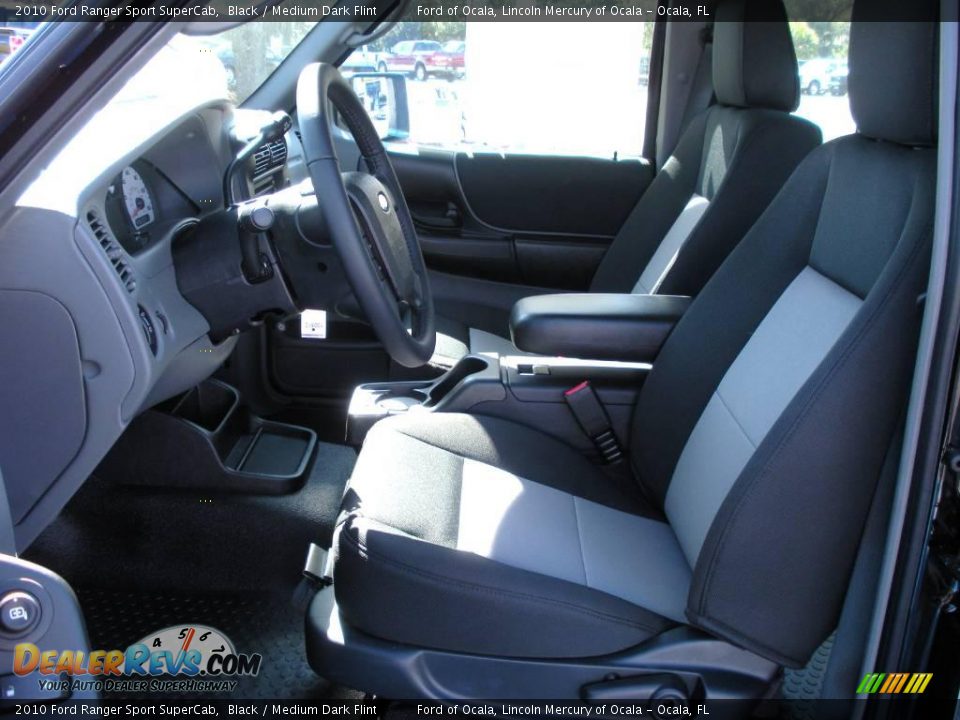 2010 Ford Ranger Sport SuperCab Black / Medium Dark Flint Photo #4