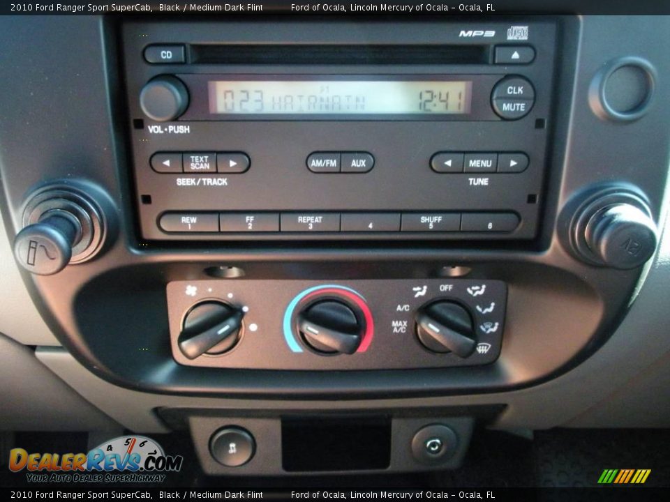2010 Ford Ranger Sport SuperCab Black / Medium Dark Flint Photo #6