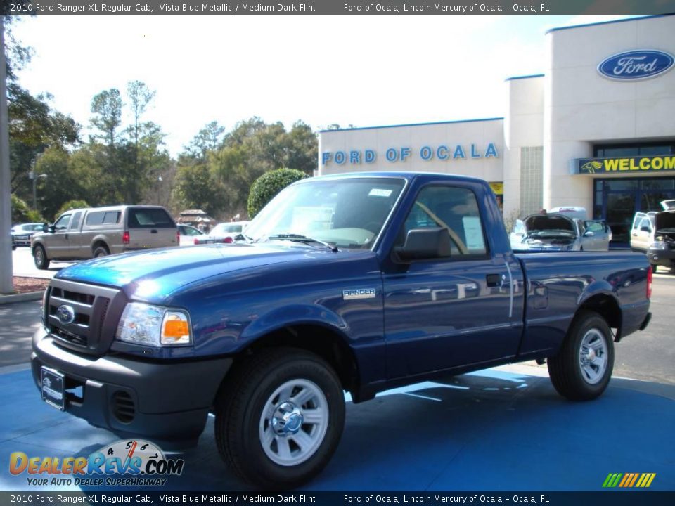 2010 Ford Ranger XL Regular Cab Vista Blue Metallic / Medium Dark Flint Photo #1