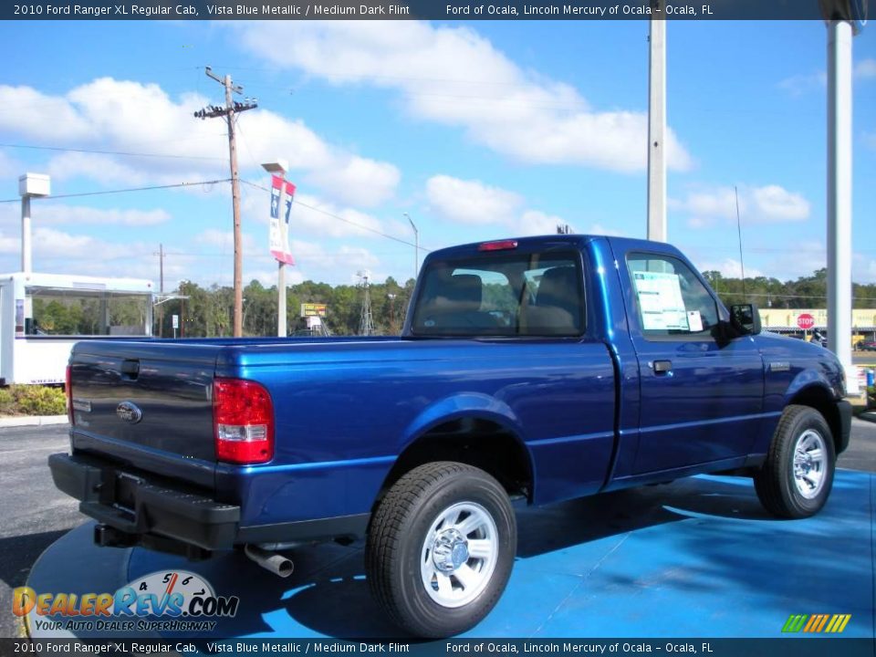 2010 Ford Ranger XL Regular Cab Vista Blue Metallic / Medium Dark Flint Photo #3