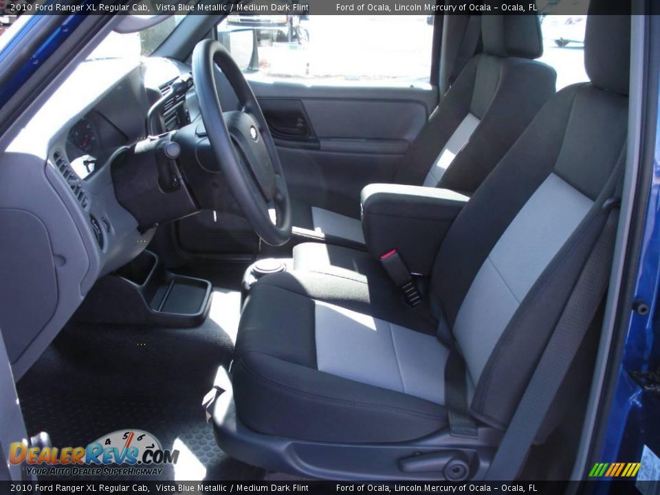 2010 Ford Ranger XL Regular Cab Vista Blue Metallic / Medium Dark Flint Photo #4