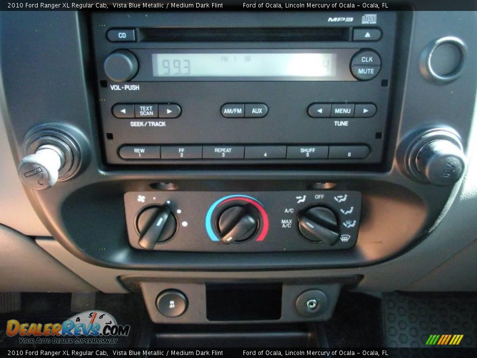 2010 Ford Ranger XL Regular Cab Vista Blue Metallic / Medium Dark Flint Photo #5
