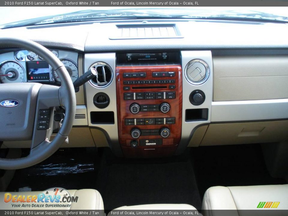 2010 Ford F150 Lariat SuperCab Oxford White / Tan Photo #5