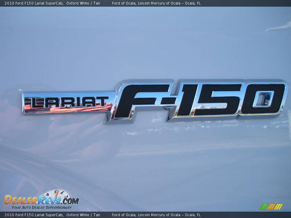 2010 Ford F150 Lariat SuperCab Oxford White / Tan Photo #8