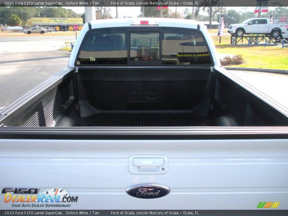 2010 Ford F150 Lariat SuperCab Oxford White / Tan Photo #9