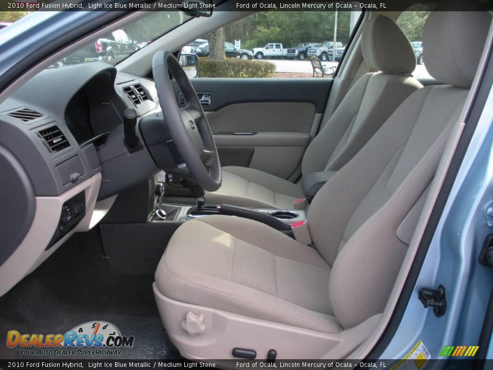 2010 Ford Fusion Hybrid Light Ice Blue Metallic / Medium Light Stone Photo #5